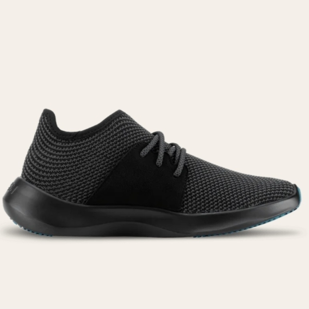 Vessi Style Black Knit Sneakers Women’s 7W Lightweight Comfort Walking Shoes - Picture 3 of 6